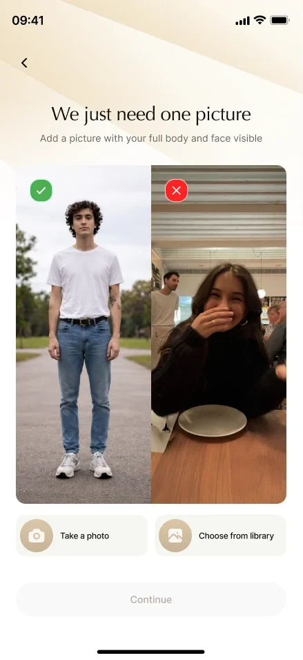 We just need one picture, with a good and bad example